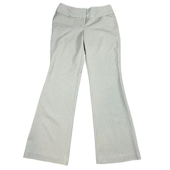 Express Pants - Express Editor Pinstripe Trousers Brown Size 2